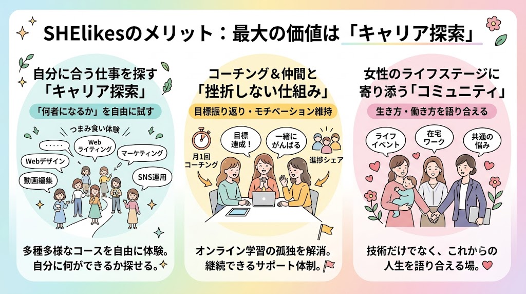SHElikesのメリット