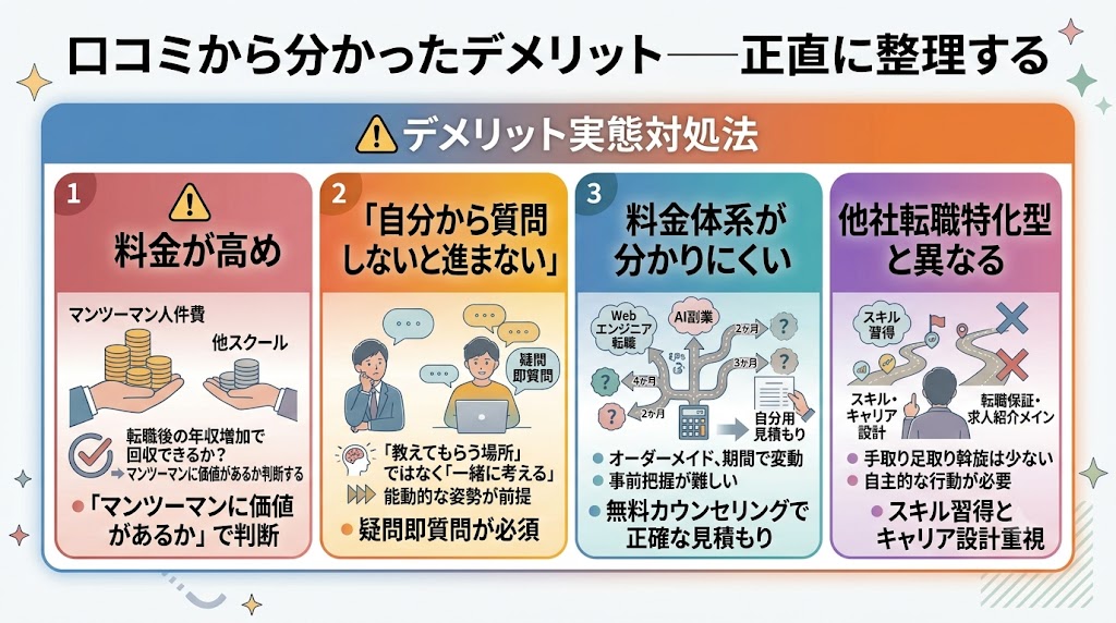 侍エンジニアのデメリット