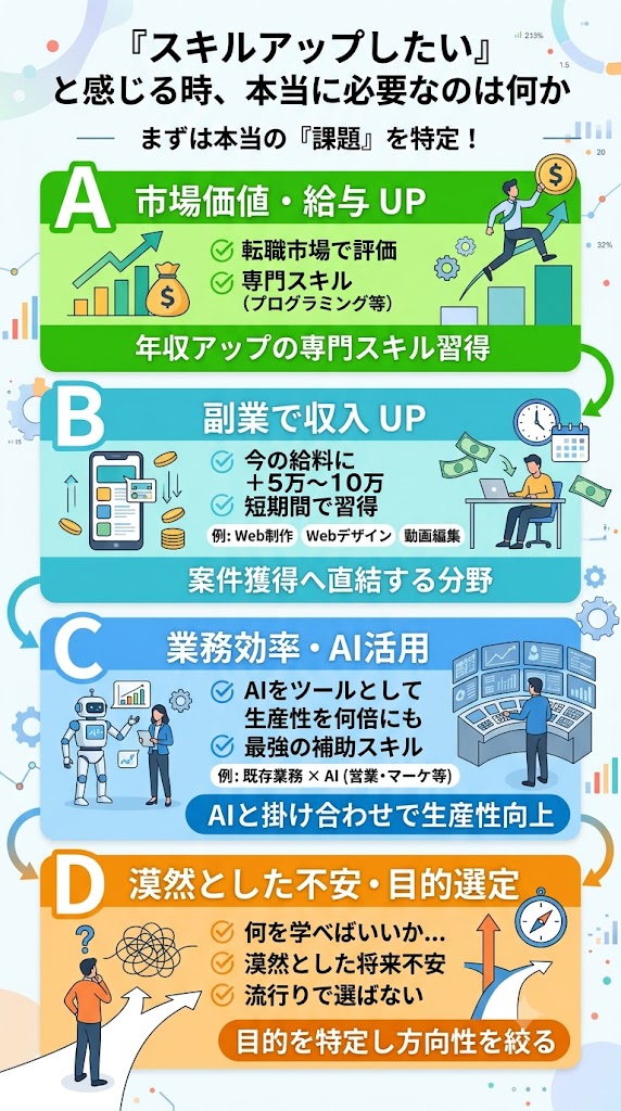 「スキルアップしたい」と感じる時、本当に必要なもの