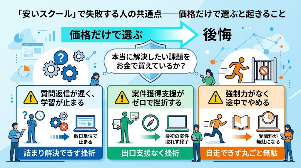 「安いスクール」で失敗する人の共通点