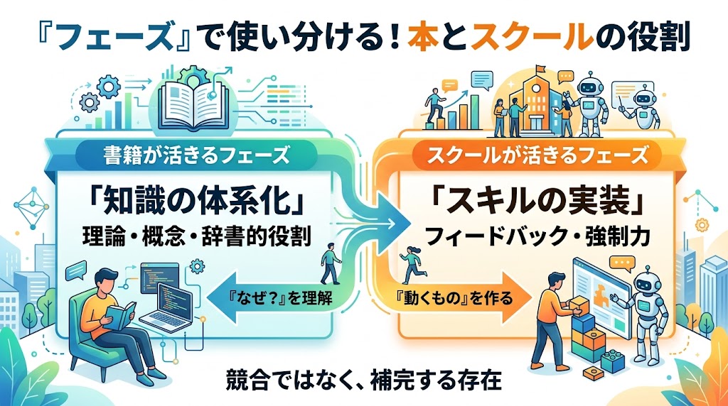 本でいいかスクールがいいかの本質的な違い