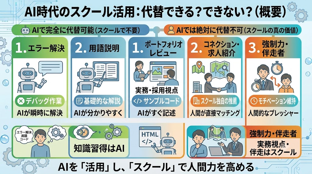 AIで「代替できるもの」と「代替できないもの」