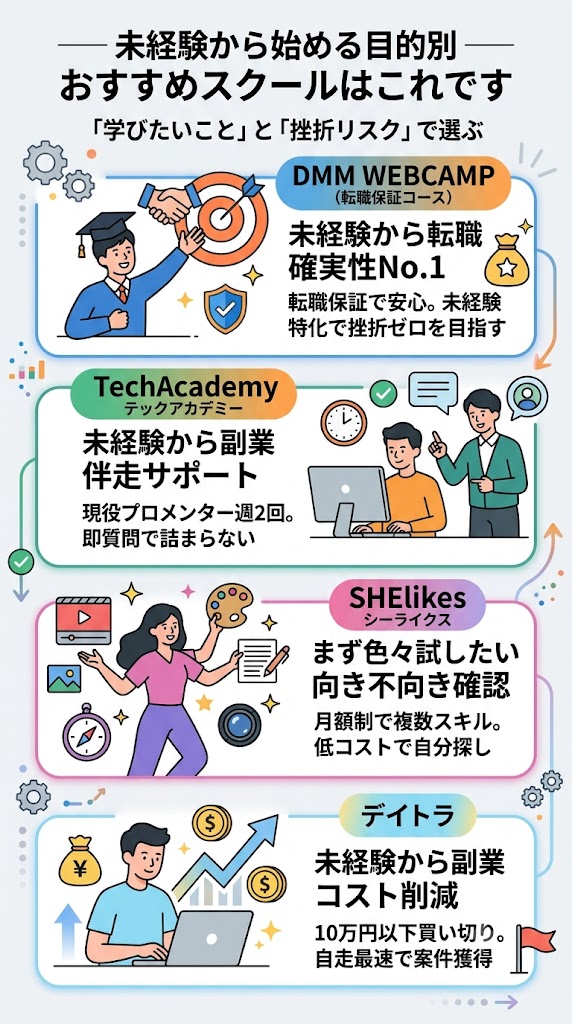 未経験から始める目的別