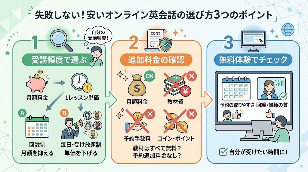 失敗しない!安いオンライン英会話の選び方